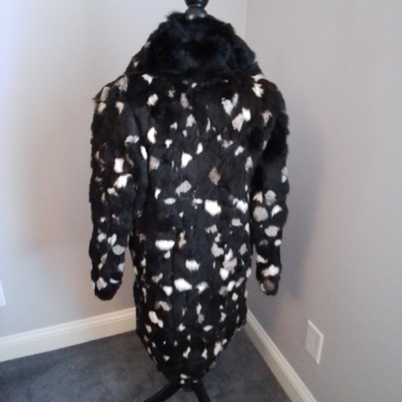 Vintage Fur Coat Various Shades of Brown & Off White - M - Picture 6 of 7